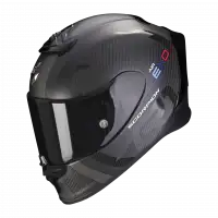 Full-face helmet Scorpion EXO R1 EVO CARBON AIR MG in Carbon Black Matte Dark Silver