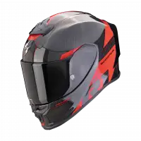 Full-face helmet Scorpion EXO R1 EVO CARBON AIR RALLY Carbon Black Red