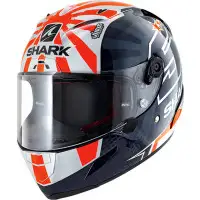 Shark RACE-R PRO ZARCO 2019 full face helmet fiber Black White Orange