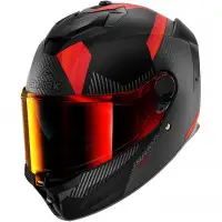 Shark SPARTAN GT PRO DOKHTA CARBON Full-face Helmet in Mat Carbon Fiber Orange Anthracite