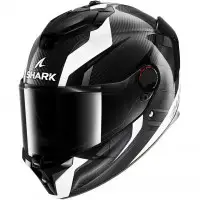 Shark SPARTAN GT PRO KULTRAM CARBON Full-face helmet in Carbon fiber White Black