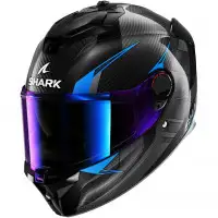 Shark SPARTAN GT PRO KULTRAM CARBON Full-face helmet in Carbon Black Bleu fiber