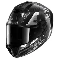 Shark SPARTAN RS CARBON XBOT Full-face helmet in Carbon Anthracite Silver fiber