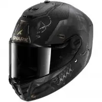 Shark SPARTAN RS CARBON XBOT Full-face helmet in Mat Carbon Anthracite Cupper fiber