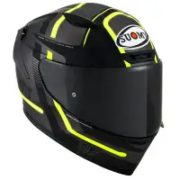 Suomy Track-1 NINETY SEVEN MATT E06 Yellow Gray Fiber Full-face Helmet