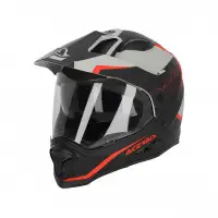 Acerbis REACTIVE 2206 full-face fiber touring helmet Black Red