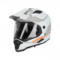 Acerbis REACTIVE 2206 full-face touring helmet in fiber White Grey