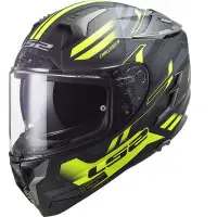 Full face helmet LS2 FF327 CHALLENGER SPIN in Black Yellow Fluo fiber