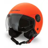 BEFAST RAPID III jet helmet double visor Matt Fluo Orange