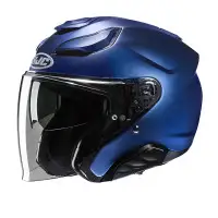 Hjc Metallic blue seed Jet F31 helmet