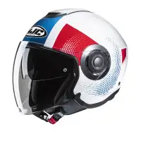 Hjc Jet i40n pyle white blue red red red