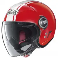 Nolan N21 VISOR 06 DOLCE VITA Red White Jet Helmet