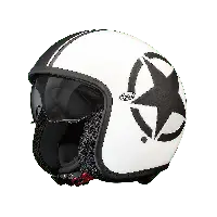 Premier VINTAGE STAR 8 BM 22.06 White jet helmet