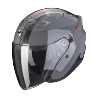 Scorpion EXO 230 SR Grey Concrete Red Jet Helmet