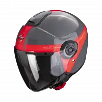 Scorpion EXO CITY II SHORT Grey Red Jet Helmet