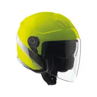 Tucano Urbano Helmet Jet  El'Max Yellow Fluo Graphic A Glossy