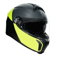 AGV TOURMODULAR BALANCE modular helmet in carbon Black Iris Yellow Fluo