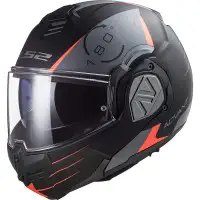 LS2 FF906 ADVANT CODEX modular helmet Matt black Titanium Red fluo