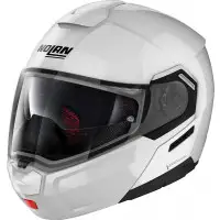 Nolan N90-3 CLASSIC N-COM flip up helmet Metal White