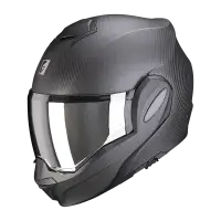 Scorpion EXO TECH EVO CARBON SOLID Modular Helmet in Carbon Matte Black