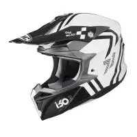 Hjc Cross  i50 HEX motorcycle helmet White Black Gray