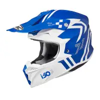 Hjc Cross  i50 HEX motorcycle helmet Blue White