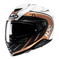 HjcIntegral motorcycle helmet  RPHA71 MAPOS Gold White Black