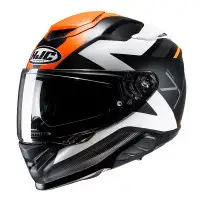 Hjc Integral motorcycle helmet  RPHA71 FIN Orange White Black