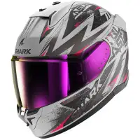 Shark D-SKWAL 3 BLAST-R Silver Purple Black Matte Full Face Helmet Ece06