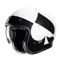 Hjc Jet motorcycle helmet  V31 KUZ Black White