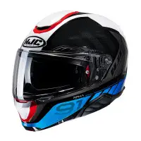 Hjc Modular motorcycle helmet  RPHA91 RAFINO Blue Red White Black