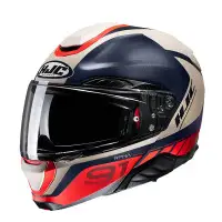 Hjc Modular motorcycle helmet  RPHA91 RAFINO Red Blue Beige