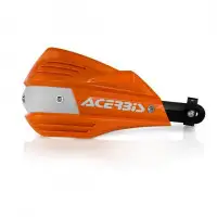 Acerbis pair of universal handguard cross X-Factor orange white