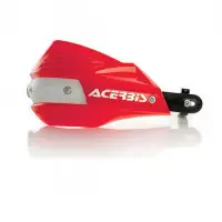 Acerbis pair of universal handguard cross X-Factor red white