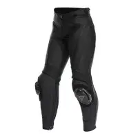 Pants Motorcycle Woman Leather Dainse Delta 4 Wmn Black Black