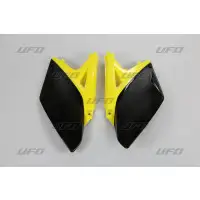 Ufo side panels Suzuki RMZ 250 2010-2018 black yellow 10-12