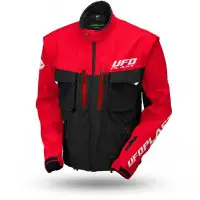 Ufo TAIGA cross jacket Black Red - Protections not included