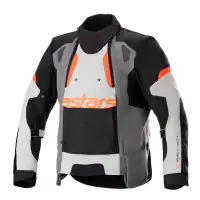 Motorcycle jacket Alpinestars HALO DRYSTAR Dark Grey Ice Black