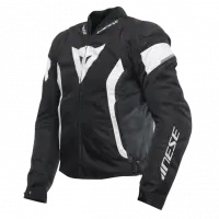 Dainese AVRO 5 Black White Motorcycle Jacket