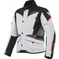 Dainese TEMPEST 3 D-DRY motorcycle jacket Ice Gray Black Lava Red