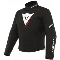 Dainese Veloce D-Dry motorcycle jacket Black White Lava Red