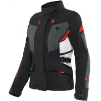 Dainese Carve Master 3 Gore-Tex women's motorcycle jacket Black Ebony Lava Red