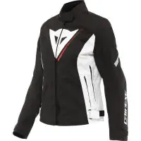 Dainese Veloce D-Dry women's motorcycle jacket Black Charcoal Gray White