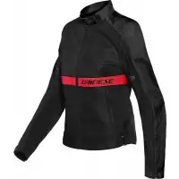 Dainese Ribelle Air Lady Tex Jacket Black Lava Red
