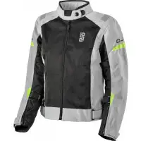 OJ REEF women's motorcycle jacket Black Light gray