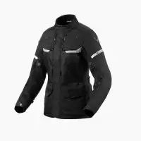 Rev'it Outback 4 H2O Ladies 3-Layer Black Motorcycle Jacket