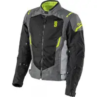 OJ STREAM summer motorcycle jacket Black Dark gray Light gray