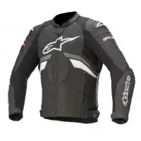 Alpinestars GP PLUS R V3 leather jacket Black Dark Grey White