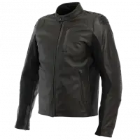 Motorcycle leather jacket from Dainese dark brown porcupine