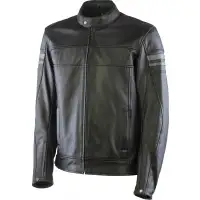 OJ LEGEND black motorcycle leather jacket